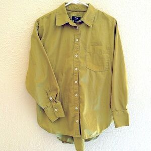 Anthro Maeve Cotton Buttondown SM